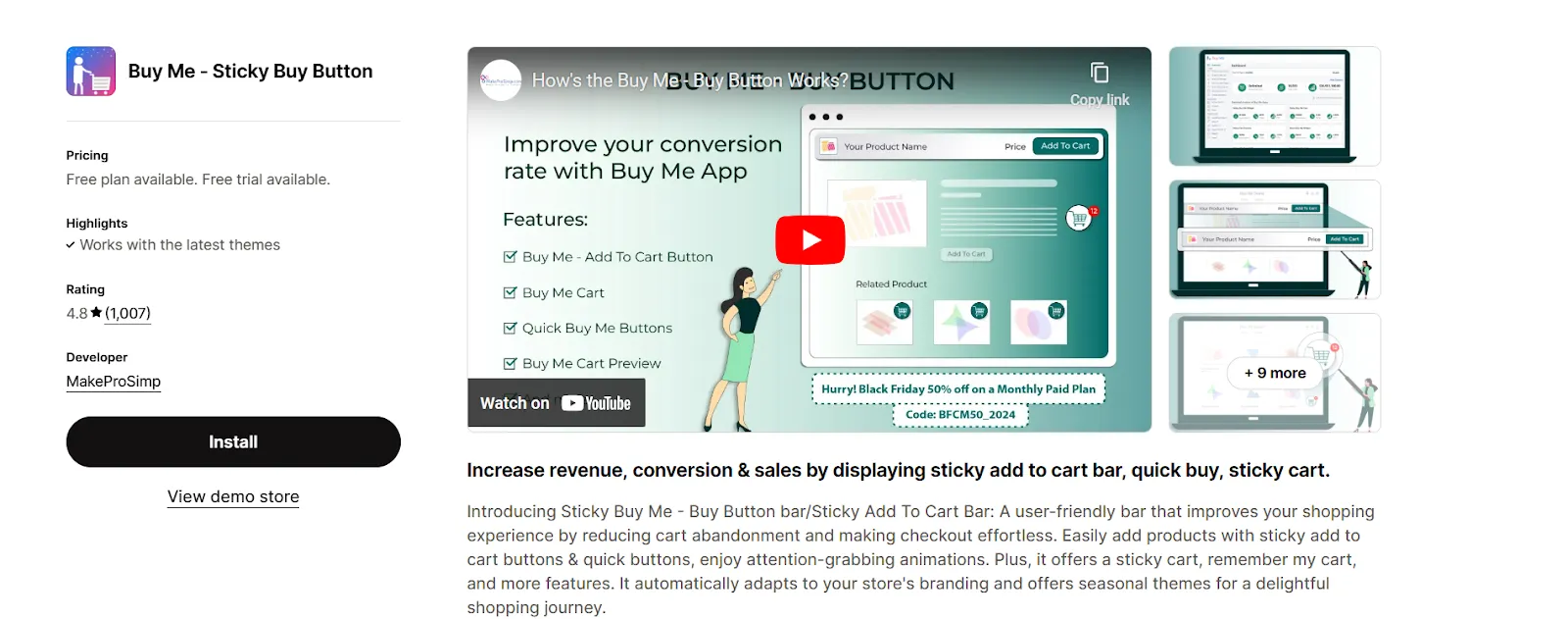 Buy Me ‑ Sticky Buy Button by Makeprosimp